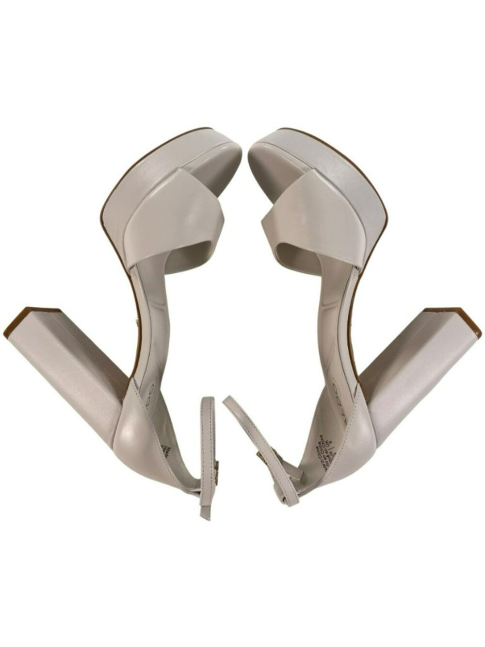 Aldo Anaegyn 2.0 White Block Heel Platform Sandals Women's Size 8.5 MSRP$130 NEW - Picture 4 of 11